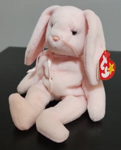 TY Beanie Babies - HOPPITY the Bunny Rabbit - DOB April 3, 1996 - Picture 1 of 8