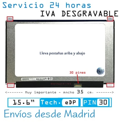 IFINGER N156hge-ea2 Rev.c2 Lcd 15.6 1920x1080 Fhd Pantalla Portatil Display Entrega 24h