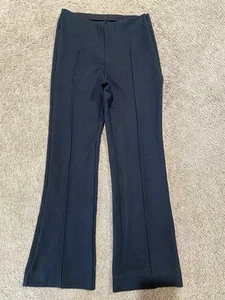 Pantalón Everlane The Dream Kick Acampanado Para Mujer Talla Pequeña Negro Cremallera Lateral Elástico - Imagen 1 de 13