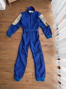 Vintage Stand 21 Racing Suit 80s Karting Overall Leather Shoulder Panels - Picture 1 of 20