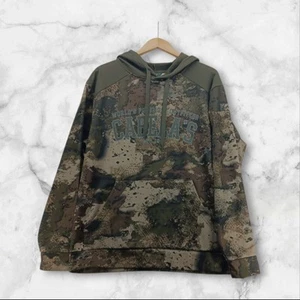 Felpa Cabelas con cappuccio uomo taglia media mimetica mimetica tasca caccia outdoor - Foto 1 di 11