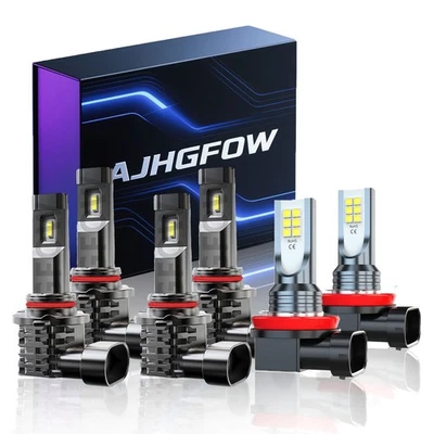 For Dodge Avenger SE Sedan 2013-2014 LED Headlight High Low Fog Light Bulbs Kit Foto 1 de 4