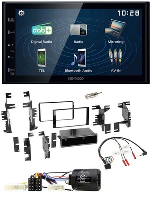Kenwood 2DIN Bluetooth Lenkrad USB DAB Autoradio für Nissan Tida ab 2008 Titan a - Bild 1 von 4