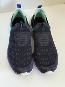 Skechers Glide Step Women’s Size 8 Black Slip On Walking Shoes Purple Teal - Picture 1 of 6