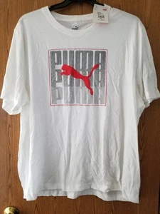 NWT Puma T Shirt XXL White - Picture 1 of 4