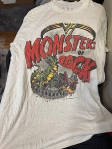 Camisa de concierto vintage de la gira Van Halen 1988 Monster of Rock talla XL Healthknit - Imagen 1 de 11