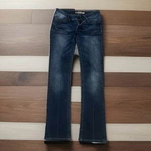 BKE Buckle Madison Stretch Boot Womens Size 26x33.5 Blue Low Rise Jeans - Picture 1 of 14
