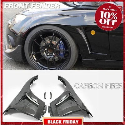 For Mazda MX5 Miata NC IKO-Style Carbon Fiber Widebody Front Vented Fender Guard - Image 1 of 4