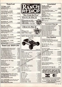 Anuncio impreso Team Losi Ranch Pit Shop 1996 decoración efímera de arte de pared - Imagen 1 de 1