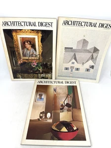 Vintage Architectural Digest Magazines 1982 Interior Design Ads Lot of 3 - Picture 1 of 8