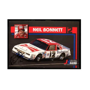Neil Bonnett Nascar Autographed Signed 1986 6x9 Postcard - Picture 1 of 1