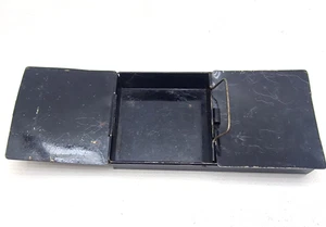Vintage Cash Box Tin Insert 2 Compartments, Folding Lids - Picture 1 of 18