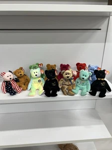 Vintage TY Original Beanie Babys Bären 12 Stück Sammlerbären - Bild 1 von 15