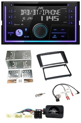 JVC Lenkrad USB 2DIN DAB Bluetooth CD Autoradio für Toyota Avensis 2003-2009 - Bild 1 von 4