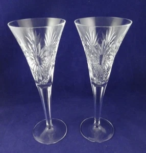 1 pair A Toast to Health Champagne Flute by Waterford - Millennium Series - Picture 1 of 9