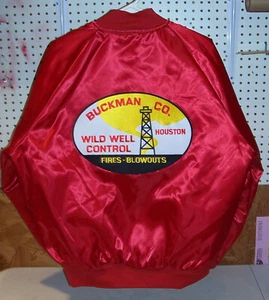 Chaqueta John Wayne Hellfighters Roja Adair Campo Petrolero Gas Pozo Explosión Bombero - Imagen 1 de 6