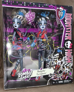 MONSTER HIGH ZOMBIE SHAKE MEOWLODY/PURRSEPHONE DOLL SET 2014 RARE WOW!! - Picture 1 of 7