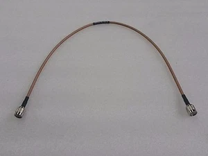 24" THERMAX M17/128-RG400 MIL-DTL-17H 12814 RF Cable, TNC Male 50 OHM Connectors - Picture 1 of 3