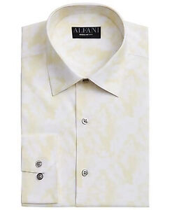 Alfani AlfaTech Printed Regular Fit Non-Iron Button Down Men's Dress Shirt NWT