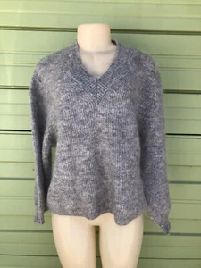 Neu ZARA WOMAN MOHAIR UND WOLLE warmer grauer PULLOVER M MEDIUM RELAXED OVERSIZED 4348 - Bild 1 von 8