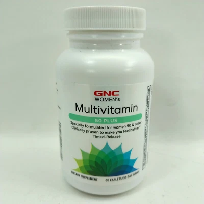 Multivitamínico diario GNC para mujer 50-Plus, soporte multimineral para mujer 10/25 Foto 1 de 4