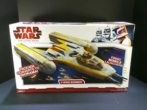 HASBRO STAR WARS Clone Wars 2009 - Y-WING BOMBER - Vehicle NEW / SEALED VHTF - Picture 1 of 14