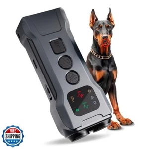 R9 Ultrasonic Dog Repellent Device with LED Flashlight, Dual Head Anti Barkin - Picture 1 of 5