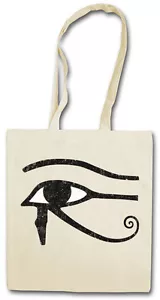 SIGNO OJO DE HORUS Hipster Bolsa de Algodón de Compras - Anubis Ra Falcon Dios Sol Egipto - Imagen 1 de 1