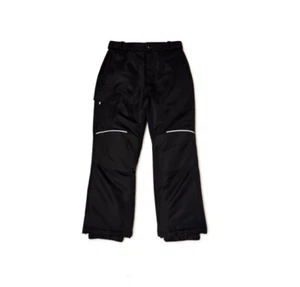 Pantalones de esquí de nieve para niño TALLA: 14/16 XL "NUEVOS con etiquetas" NEGROS con tubería blanca  - Imagen 1 de 1
