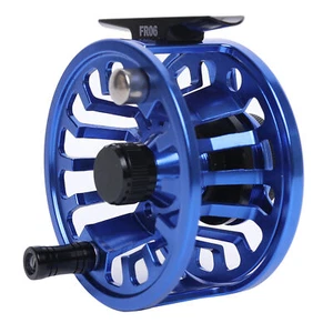 Fly Fishing Reel,CNC-Machined Aluminum Alloy Fly Reel Large Arbor Fly Reel Blue - Picture 1 of 11