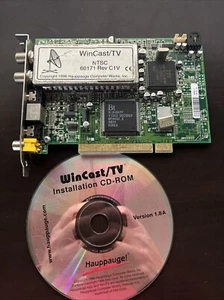 Hauppauge Wincast/TV FM Tuner PCI & CD 60171 Rev C1V RCA Coax - Picture 1 of 8