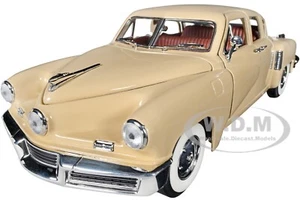 1948 TUCKER TORPEDO CREME 1/18 DRUCKGUSS MODELL VON STRASSENSIGNATUR 92268 - Bild 1 von 6