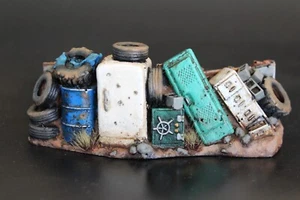 Fallout Wasteland Warfare bemalte Barrikade Post Apokalyptisches Streuro - Bild 1 von 3