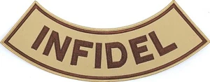 INFIDEL MARINE MILITARY VETERAN MOTORCYCLE VEST 11" ROCKER PATCH CL-26 - Picture 1 of 1