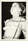 Blonde Nude Tied To Chair *2 / Chain - Bondage - Gag - BDSM (Vintage Photo ~1960