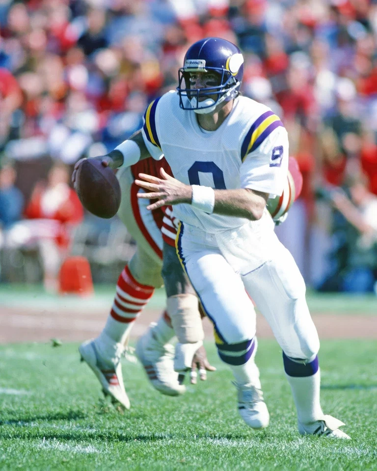 Impresión fotográfica brillante Tommy Kramer #9 Minnesota Vikings NFL 8"X10" 4-QRB Foto 1 de 1