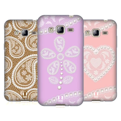 HEAD CASE DESIGNS LACES AND PEARLS 2 SOFT GEL CASE FOR SAMSUNG PHONES 3 - Image 1 of 4