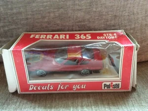 FERRARI 365 GTB/4 DAYTONA RED / BLACK INTERIOR 1:41 POLISTIL MODEL * BOXED * - Picture 1 of 1