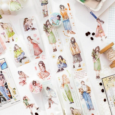 Cinta adhesiva Washi para niñas Kawaii álbumes de recortes pegatinas diario diario tarjeta manualidades Foto 1 de 4