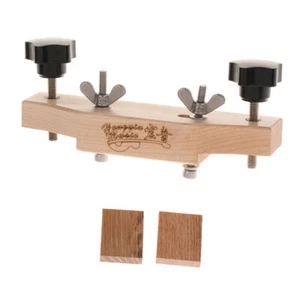1 Set Practical Maple+Stainless Steel Guitar Bridge Clamp Luthier Repair Tools f - Picture 1 of 7