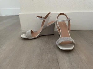 Women's Sandals Cole Haan Josie Wedge - All Over Crystal-Gray - Picture 1 of 1