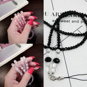 Collier Bling Cristal Bling Perles Cordon Sangle Carte d'identité Badge Téléphone Prof S2Y3 - Photo 1 sur 12
