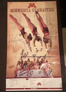 2011 16x28 inch Autographed University Of Minnesota Women's Gymnastics Poster - Picture 1 of 5
