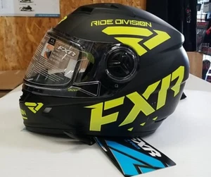 FXR Nitro Youth Helmet Black/Hi-Vis Large SNOWMOBILE SKIDOO ARCTIC CAT - Picture 1 of 4