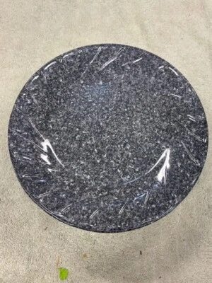 Juego de 8 platos de almuerzo de melamina Anacapa, mota negra/gris, NUEVO Foto 1 de 3