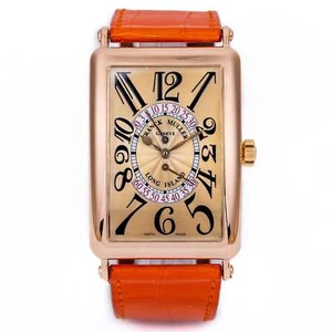 Franck Muller Long Island | REF. 1100 DS R | 18k Rose Gold | Champagne Gold Dial - Picture 1 of 14