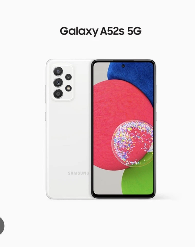 SAMSUNG GALAXY A52s 5G ⭐ DUAL SIM SM- A528B 128GB/6GB WHITE USATO  - Immagine 1 di 1