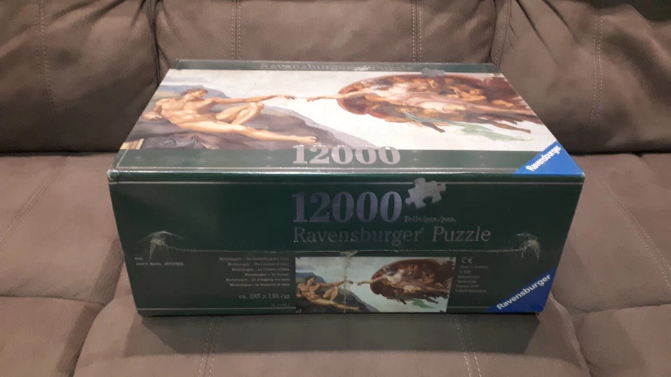 Puzzle 12000 Pezzi Ravensburger - La Creazione di Adamo - Michelangelo - Nuovo  - Immagine 1 di 4