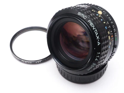 CLAed! Lente Fast Prime Asahi SMC Pentax-A 50 mm f/1,4 montura K, DSLR/sin espejo ok Foto 1 de 4