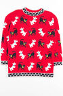 Vintage Red Dogs Sweater